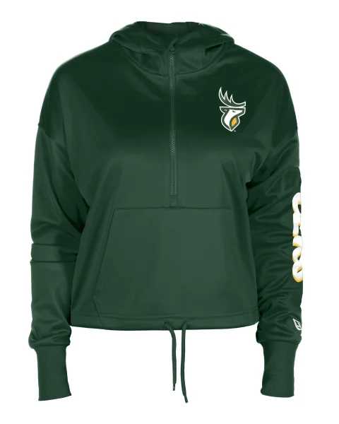 Edmonton Elks New Era Womens Hooded 1/2 Zip