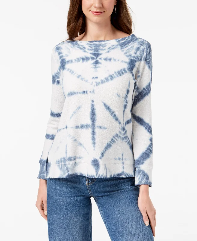 Style & Co Cotton Tie Dyed Sweatshirt