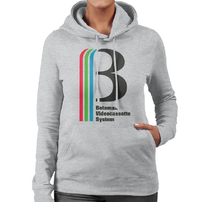 Betamax Videocassette System Women's Hooded Sweatshirt