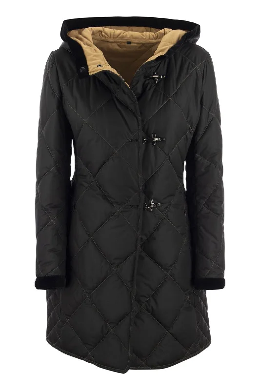 Virginia Quilted Coat with Hood