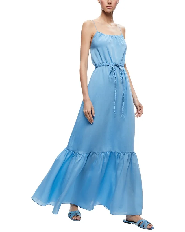 YEAR-End Sale alice + olivia womens  Jayda Belted Maxi Dress, 2