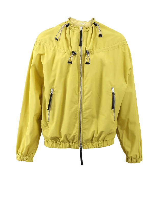 Zip Up Drawstring Jacket