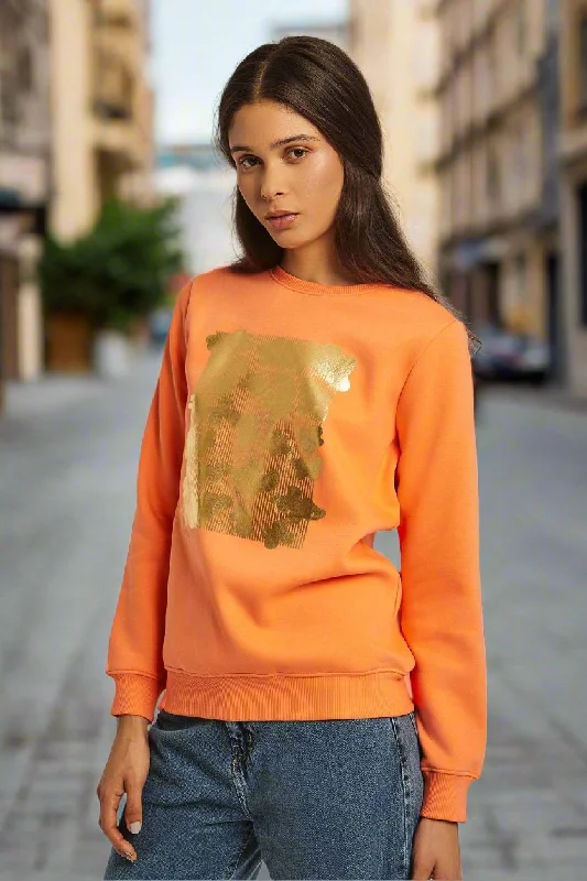 Fancy Round Neck Regular Printed Sweat Shirt