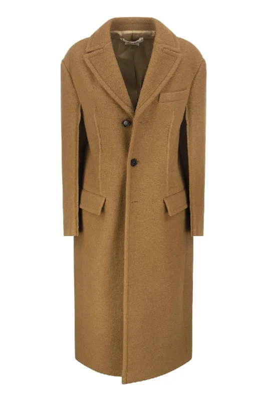 Wool bouclé coat