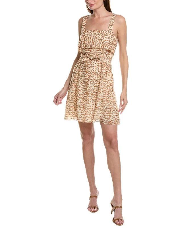 Early Bird Discount Theory Drape Back Mini Dress