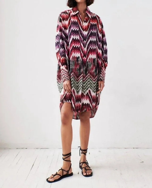 Low Prices Grazia Shirt Dress In Calvi Pink