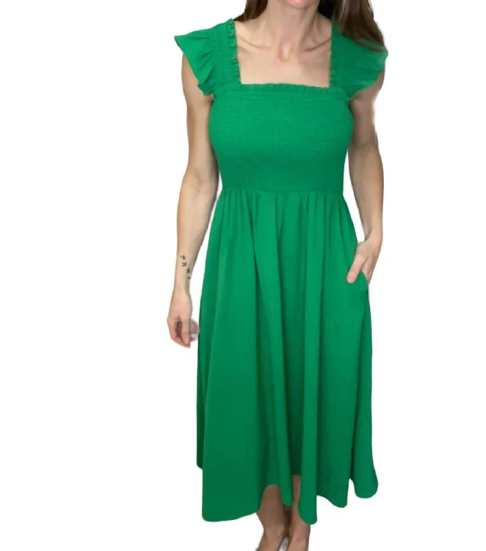 Kelly Midi Dress In Green