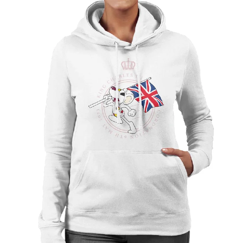 Danger Mouse King Charles III Coronation 2023 Union Jack Women's Hooded Sweatshirt