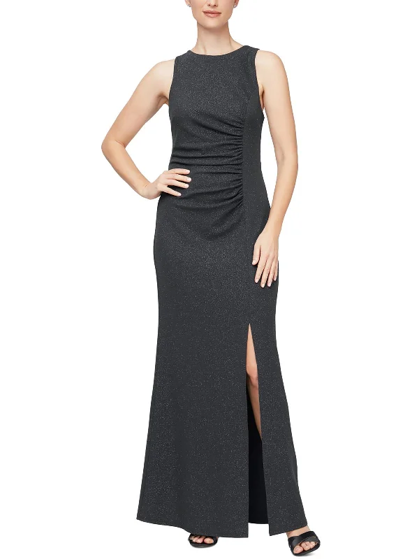 Discount Deals Womens Ruched Polyester Evening Dress
