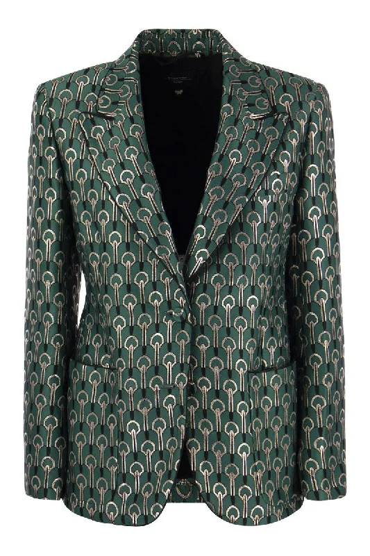 ZULIA - Jacquard fabric blazer