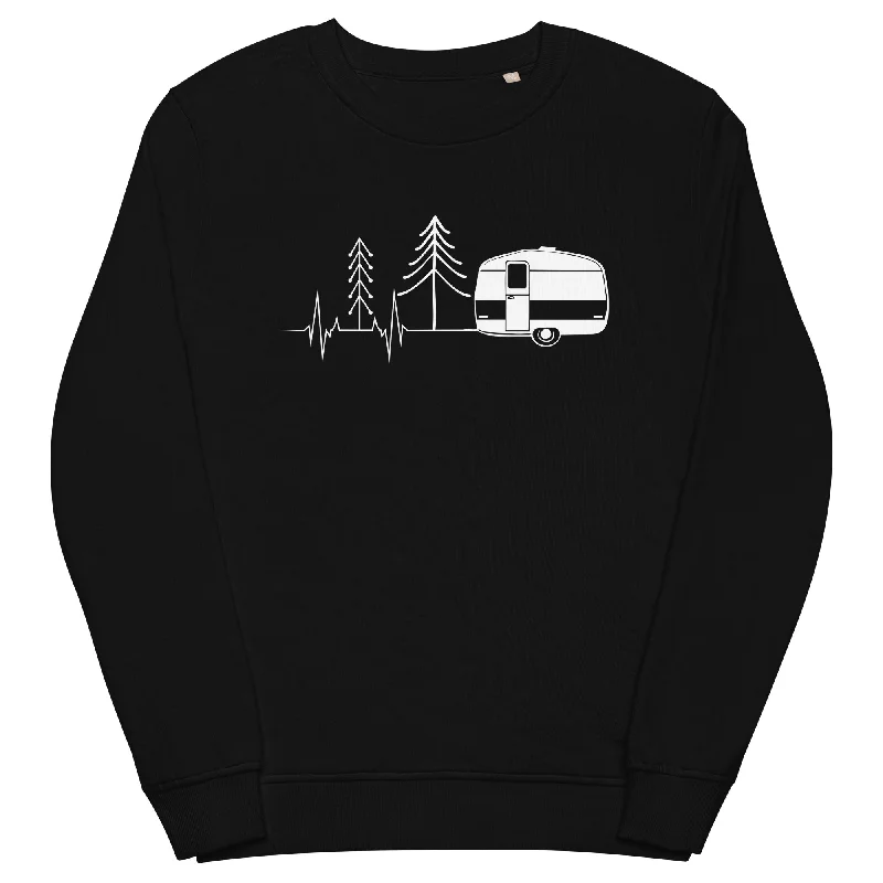 Herzschlag Wohnwagen - Unisex Premium Organic Sweatshirt