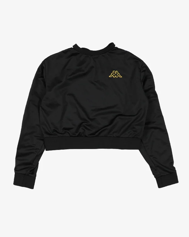 Kappa black sleeve logo track sweatshirt - xs