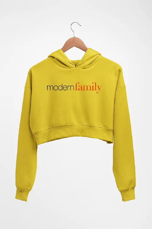 modern family Crop HOODIE FOR WOMEN