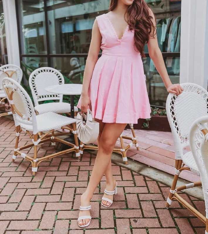 Quick Sale Pretty Mini Dress In Pink