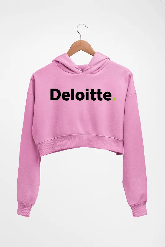 Deloitte Crop HOODIE FOR WOMEN