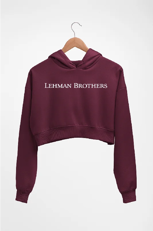 Lehman Brothers Crop HOODIE FOR WOMEN