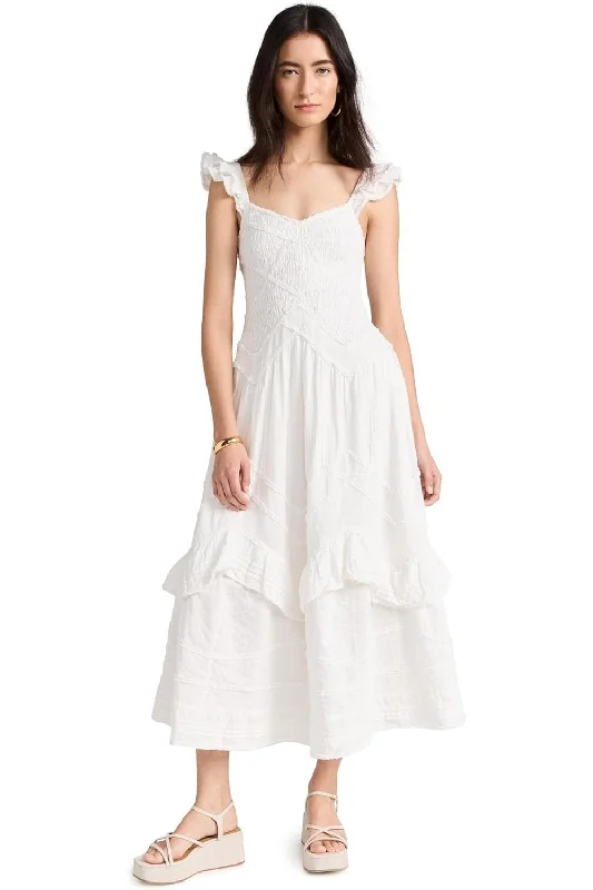 Today’s Deal LoveShackFancy Women's Brin Dress, Bright White