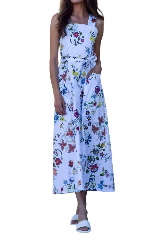 Final Clearance Malia Midi Dress In Floral