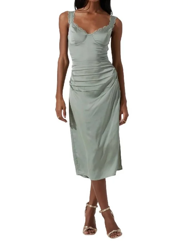 Massive Deals Alva Dress In Sage
