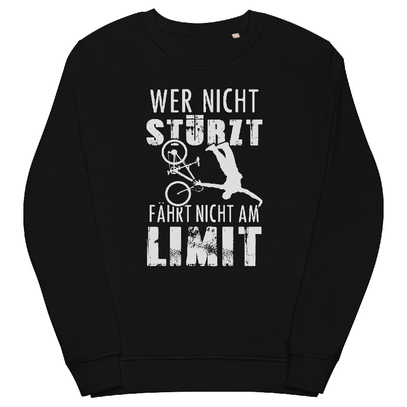 Wer nicht stürzt - fährt nicht am Limit - Unisex Premium Organic Sweatshirt