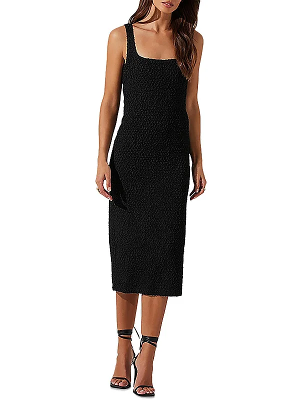 Price Slash Womens Textured Polyester Bodycon Dress
