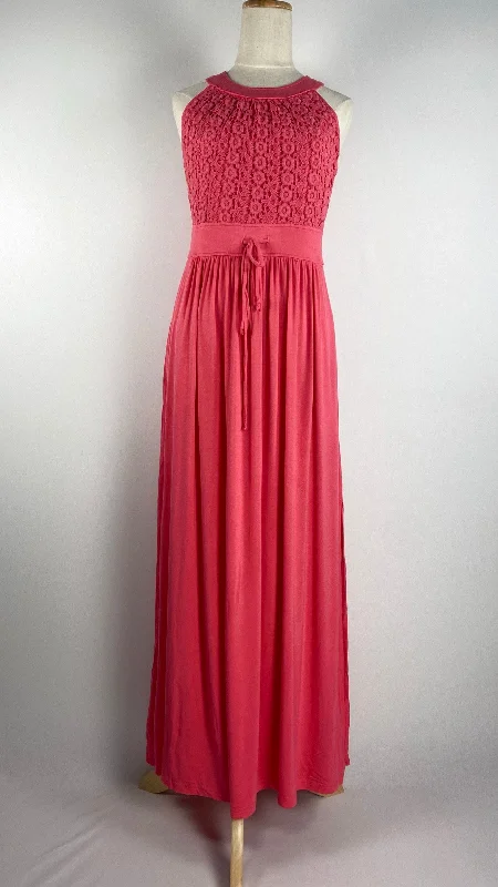 Amazing Deals Sleeveless Soft Stretch Maxi Dress, Pink