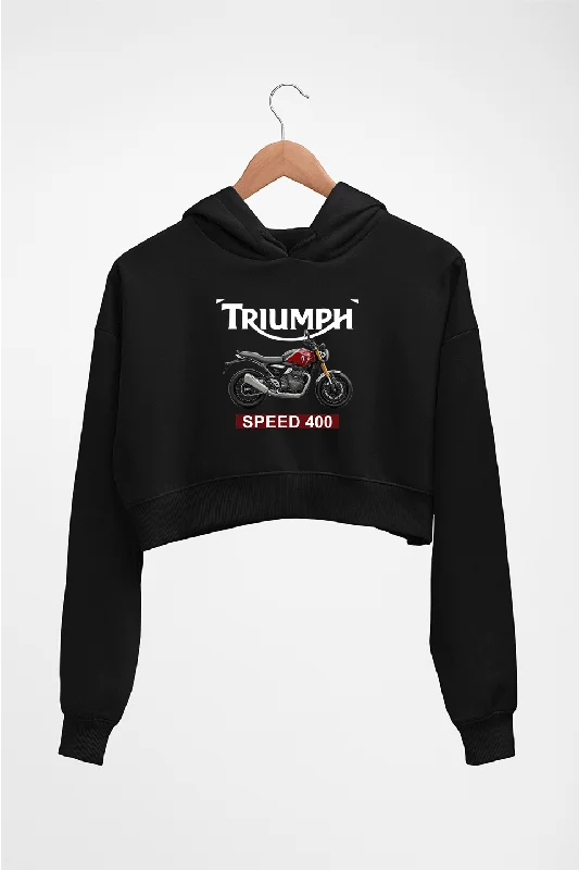 Triumph Speed 400 Crop HOODIE FOR WOMEN