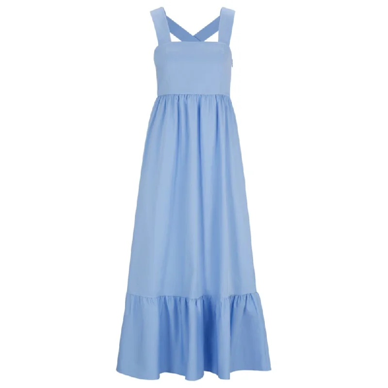 Blowout Deals Volant-hem dress in twill