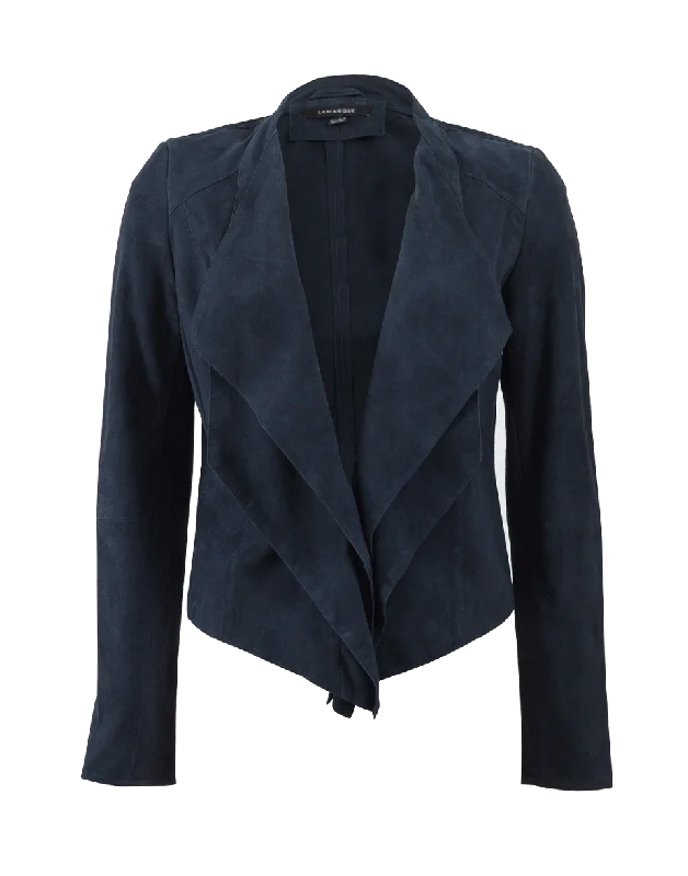 Suede Cascade Blazer