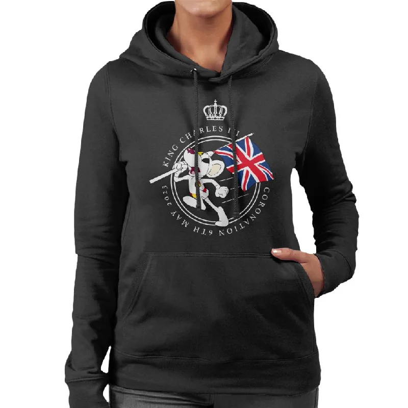 Danger Mouse Union Jack King Charles III 2023 Coronation Women's Hooded Sweatshirt