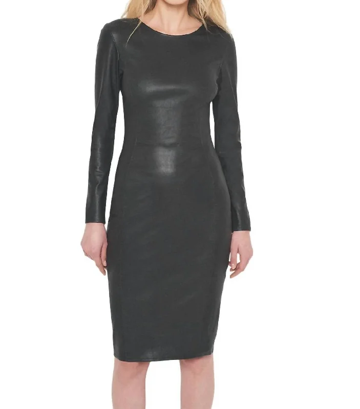 Price Reduction Mrs. Smith Leather Dress In Black