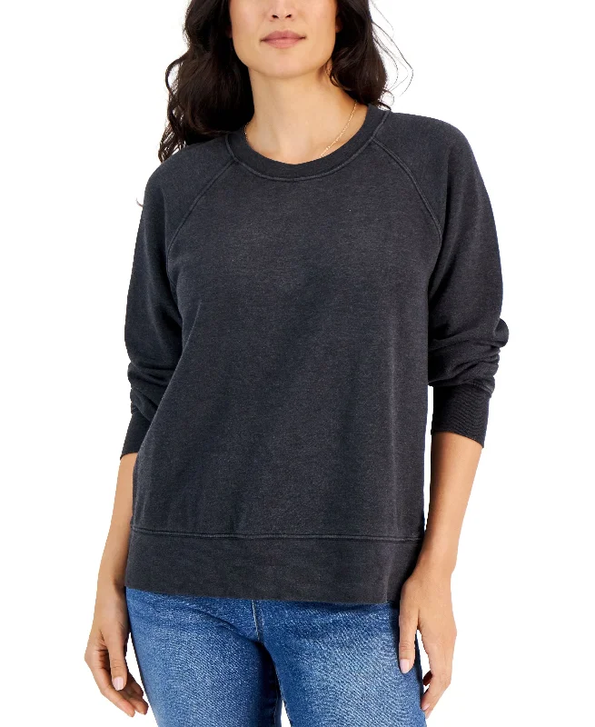 Style & Co Petite Dolman Sleeve Crewneck Sweatshirt