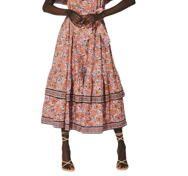 Super Sale Marianne Midi Dress In Asilah Print