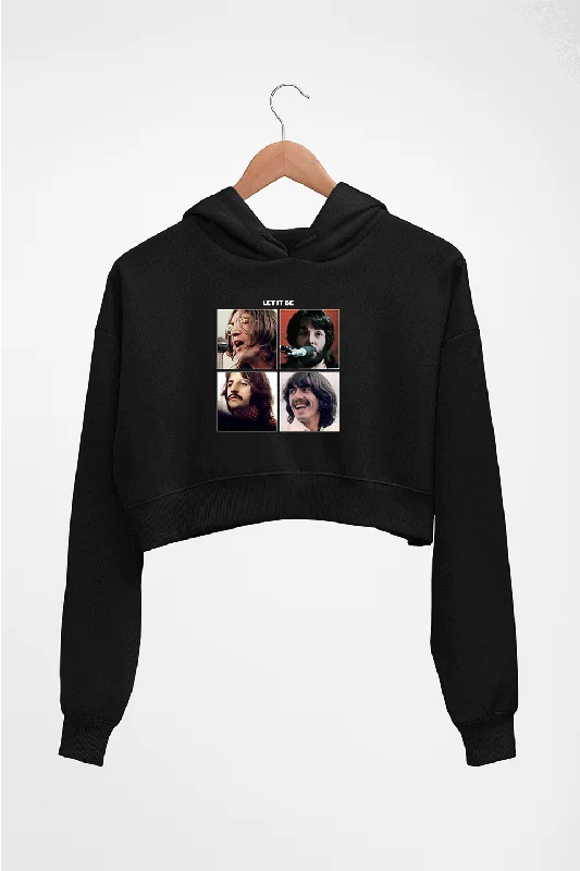 the beatles let it be Crop HOODIE FOR WOMEN