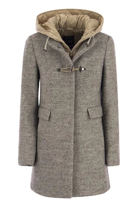 TOGGLE - Wool-blend coat with hood