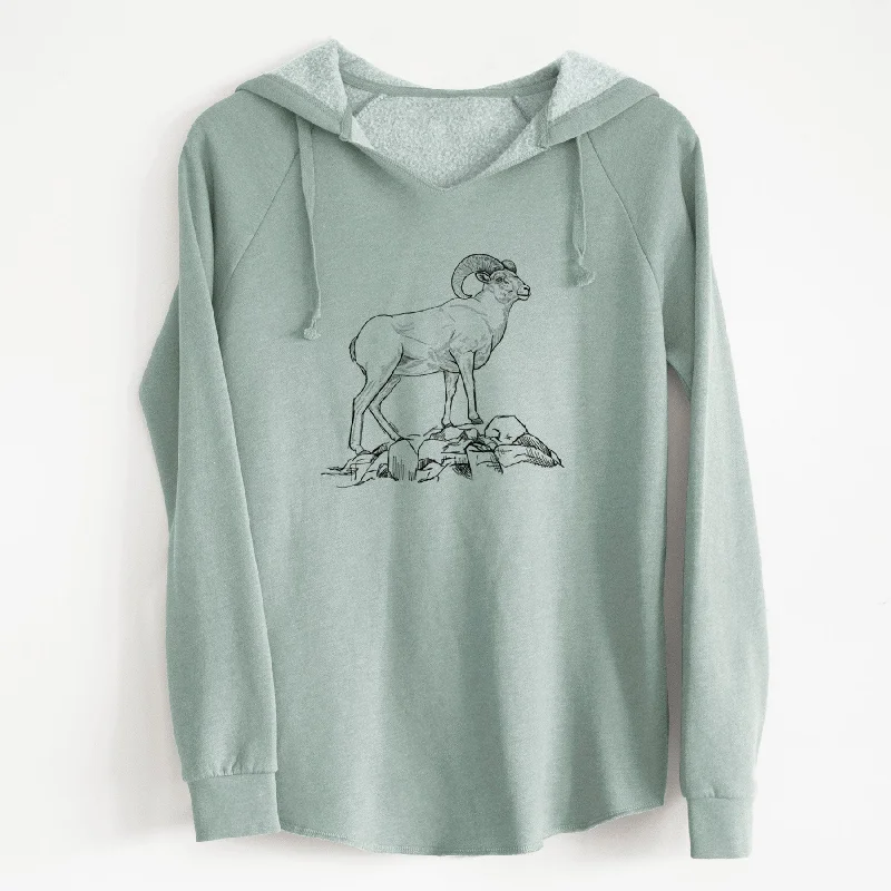 Bighorn Sheep Ram - Ovis canadensis - Cali Wave Hooded Sweatshirt