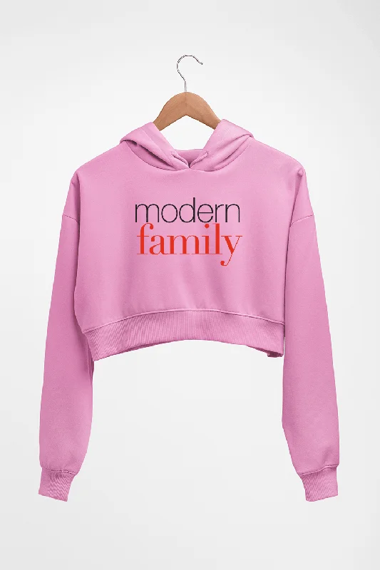 modern family Crop HOODIE FOR WOMEN