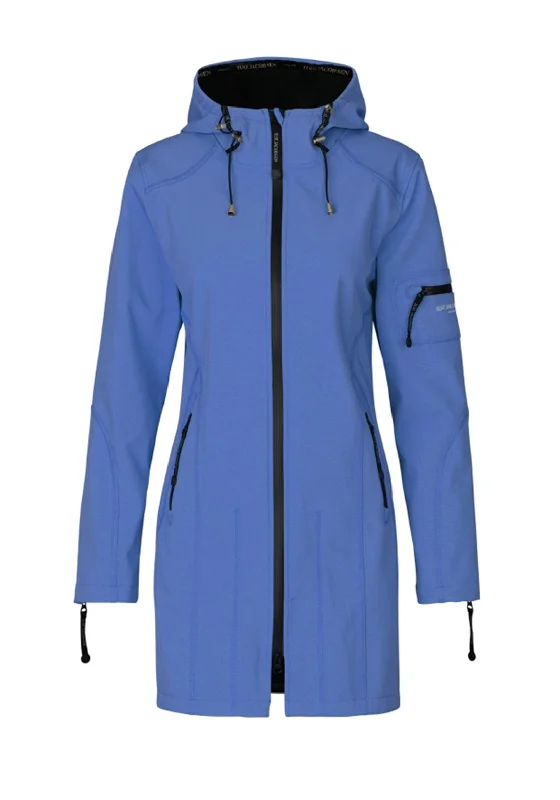 Ilse Jacobsen Rain 07 Hooded Raincoat, Azure Blue