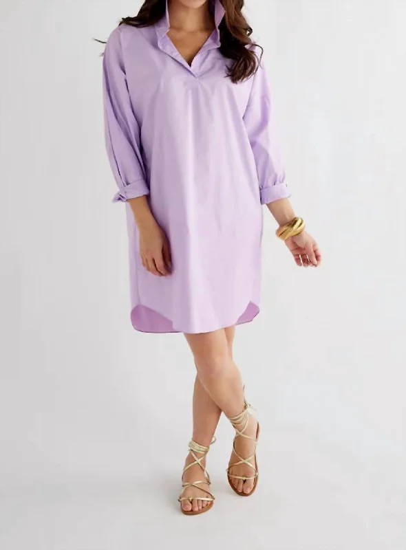 Preppy Star Dress In Lavender