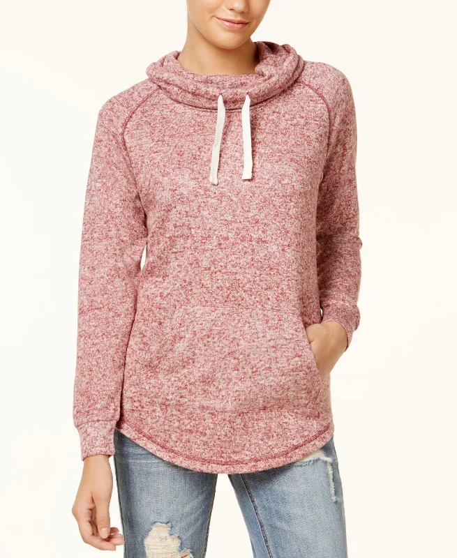 Juniors' Funnel-Neck Sweatshirt