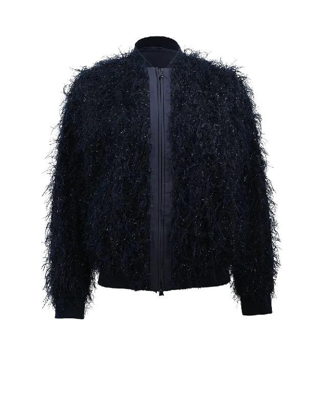 Summer Fur Bomber Jacket