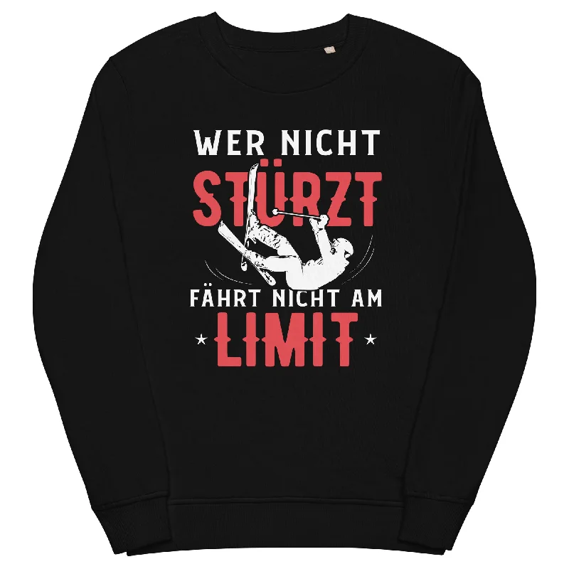 Wer nicht stürzt fährt nicht am Limit - Unisex Premium Organic Sweatshirt