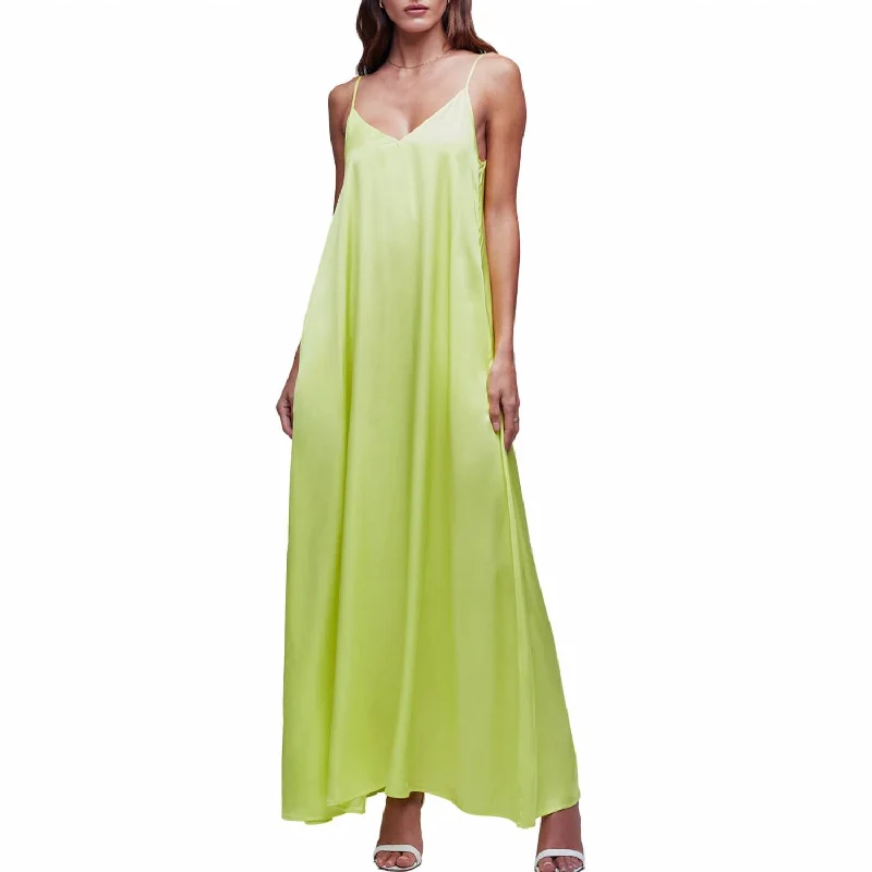 Price Fest Hartley Trapeze Dress In Lime