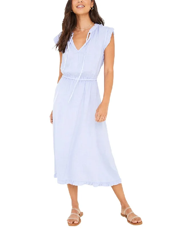 Savings Galore Bella Dahl Ruffle Sleeve Midi Dress