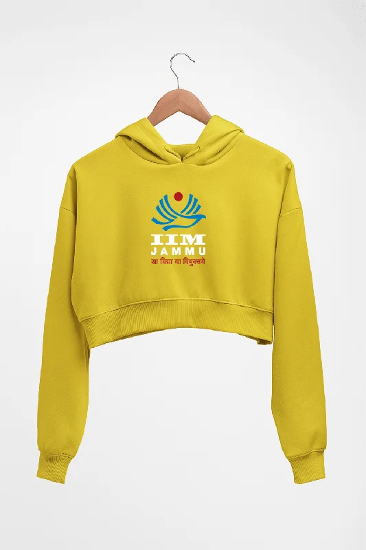 IIM Jammu Crop HOODIE FOR WOMEN