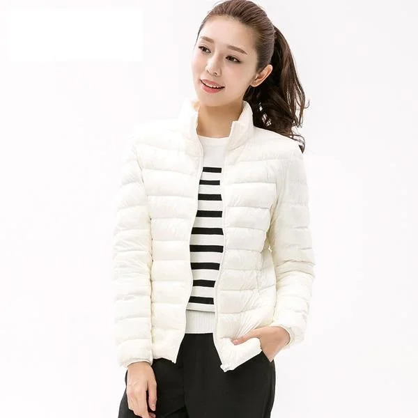 Stand Collar Short Down Jacket